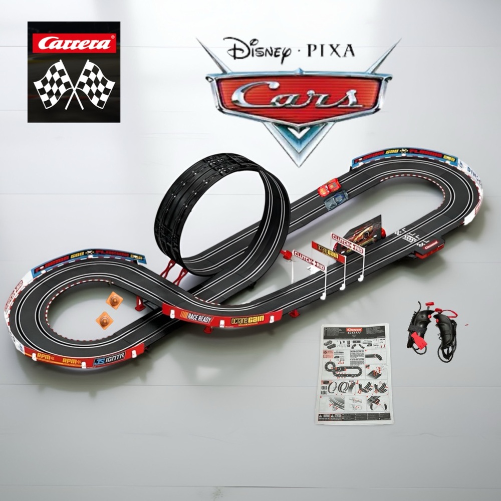 LIKE NEW! Carrera GO Disney Cars High Speed 1:43 Electric Slot Car Race System